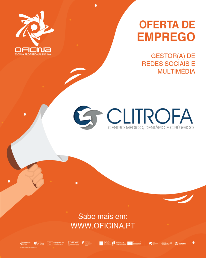 Gestor(a) de Redes Sociais e Departamento Multimédia - Trofa